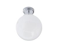 Forum Spa Porto Polished Chrome/Opal 250mm 1 Lamp Semi-Flush Ceiling Light - SPA