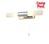 Forum SPA-PR-12744 Aries 2 Light Bathroom Wall Light Fitting Chrome Finish