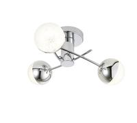 Forum Spa Rhodes 3 Lamp LED Semi-Flush Ceiling Light | Polished Chrome | Steel | 100mm