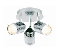Forum Spa Scorpius 3 Lamp Plate Can Spotlight | Polished Chrome | Steel | 260mm