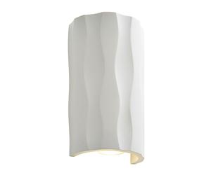 Forum Toledo Up & Down Plaster Wall Light - White