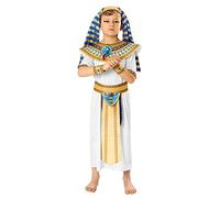 White Pharaoh Costume Boys Egyptian Fancy Dress Outfit Book Day Kids