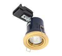 Forum Yate Fixed Fire Rated Downlight - Satin Brass
