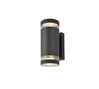 Forum Zink ZN-29189-ATR Lens GU10 IP44 Die-Cast Aluminium Up & Down Wall Light Anthracite