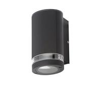 Forum Zink ZN-35593-BLK Helix GU10 IP44 Aluminium Down Wall Light Black 35W Max.