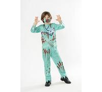 Forum Zombie Doctor Kids Costume Medium, 5-6 Years Black/Multi