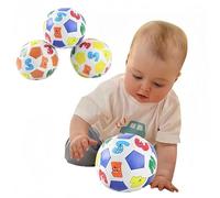 FORUMALL Children Kids Educational Toy Baby Learning Colors Number Rubber Ball Plaything (10CM)