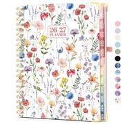 Forvencer 18 Months Academic Planner 2026-2027, Weekly and Monthly Planner 2026, Wildflowers