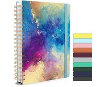Forvencer Lined Spiral Journal Notebook with 300 Numbered Pages, B5 College Ruled Thick Journals for Writing with 100GSM Paper, Hardcover Notebooks with Contents for Work, School, Women Men, Blue