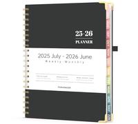 Forvencer Planner 2025-2026 for Women, Academic Year Monthly and Weekly Calendar Planner, July 2025 - Jun 2026, Hardcover Student Teacher Planners Agenda Book with Tabs, 8.5" x 11", Black
