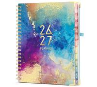 Forvencer Planner 2026-2027, 18 Month Weekly and Monthly Calendar Planner, Jan 2026 -June 2027, 8.5" x 11", Daily Agenda Book with Tabs, College School Supplies for Student Teacher, A4, Marble Style