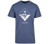 Forvert Morro Bay T-Shirt Mens Cotton Crew Neck Top Streetwear Blue