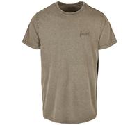 Forvert Palmdale T-Shirt Mens Vintage Casual Tee Streetwear Cotton Khaki