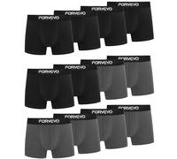 FORVEVO Boxers for Men, Cotton Mens Boxers Shorts, Breathable Underwear Briefs with Elastic Waistband, No Itchy Labels Undertrunk(M,12 Pack)