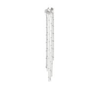 Forward Clip on Ear Clips with Long Fringe Design Not Piercing Comfortable Wear Suitable for Various Settings Unique Tassels Ear Cuff