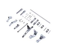 Forward Control Foot Pegs Kit, Ergonomic Design for Enhanced Comfort,
