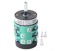 Forward Reverse Turn Table Switch 220V 380V ABS(Style B) | Controls motor direction, 220V single-phase, 380V three-phase, reliable operation, easy wiring