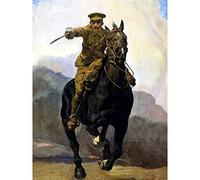 Forward Victory Cavalry Soldier WWI War Advert Large Print Poster Wall Art Decor Picture