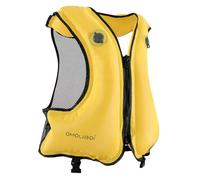 FORWEWAY Adult inflatable buoyancy aid vest,fit 100 kg & 150-200 cm adjustable dual air chambers and high visibility. Suitable for kayakin,surfing,diving.