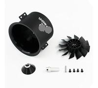 ForXfly Model Edf50mm 12 Blade Culvert Power Unit 2627-Kv4600 4s External Rotating Brushless Motor for Jet Aircraft DIY Fan(50MM - Shell and fan)