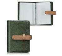 FORYEE Credit Card Holder with 26 Suitable Slot, ID Card Case PU Leather Wallet for Women Men Business Organiser Pocket, Green
