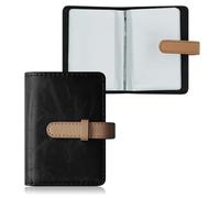 FORYEE Credit Card Holder with 26 Suitable Slot, ID Card Case PU Leather Wallet for Women Men Business Organiser Pocket, Jet Black