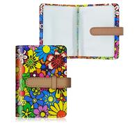 FORYEE Credit Card Holder with 26 Suitable Slot, ID Card Case PU Leather Wallet for Women Men Business Organiser Pocket, Catton Flowers