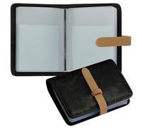FORYEE Credit Card Holder with 40 Suitable Slot, ID Card Case PU Leather Wallet for Women Men Business Organiser Pocket, Black