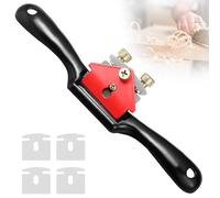 FORYNXHWIN 9” Adjustable Spokeshave, Wood Plane, Hand Planers for Wood with 4 Replacement Blades, Woodworking Tools for Woodworking and Manual DIY Enthusiasts