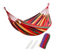 FORYNXHWIN Cotton Hammock - 190x150cm Outdoor Double Camping Portable Hammock with Travel Bag, Thickened Durable Canvas Fabric, Supports 200kg, Perfect for Garden, Camping, Patio, Balcony, and Indoor