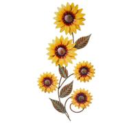 FORYNXHWIN Metal Sunflower Wall Decor Garden Wall Art for Porch Patio Room | rustic metal flowers wall hanging ornament for porch, kitchen, living room, balcony, entryway, indoor & outdoor display