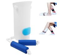 FORYNXHWIN Sock Aid for Putting Socks On and Off for Men/Women, Sock Helper with Soft-Touch Foam Handles, Mobility Aids Sock Applicator Aid for Elderly, and Pregnancy Mobility Assistance (White)