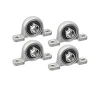 FORYON 4/10Pc Zinc Alloy Diameter 8mm 10mm 12mm 16 17mm Bore Ball Bearing Pillow Block Mounted Support KP08 KP000 KP001 002 Kp004 Kp005(KP002 16mm,4Pcs)