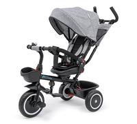 Foryourlittleone Kids Trike V3 Grey Tricycle Baby Push with Parent Handle Bike 9 Months to 5 Years Trike with Parent Handle, Multi-Functional Tricycle