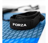 FORZA 10ft Coiled Paddle Board Leash - SUP Ankle Safety Cord with Anti-Tangle Swivel, Comfortable Strap & Secure D-Ring Attachment for Paddleboarding (FORZA Paddle Board Leash + Cord)