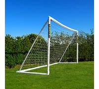 FORZA 12ft x 6ft Football Goal | All Weather uPVC Garden Goals - Assemble in Minutes! Includes Optional Training Football, Target Sheet & Carry Bag (Goal and Ball)
