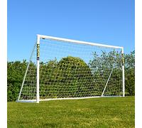 FORZA 12ft x 6ft Football Goal | All Weather uPVC Garden Goals with Quick and Easy Assembly - Optional Training Football, Target Sheet & Carry Bag (Goal and Carry Bag)