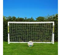 FORZA 8ft x 4ft Football Goal | Durable All Weather uPVC with Quick & Easy Assembly - Optional Target Sheet, Football & Carry Bag - Ideal for Home Gardens and Clubs (Goal and Ball)