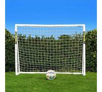 FORZA 8ft x 6ft Football Goal | All Weather uPVC Frame and Durable Net - Optional Target Sheet, Football & Carry Bag - Ideal for Home Gardens & Clubs (Goal and Ball)