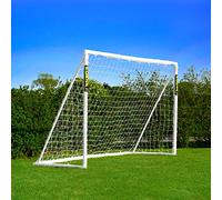 FORZA 8ft x 6ft Football Goal | All Weather uPVC Frame and Durable Net - Optional Target Sheet, Football & Carry Bag - Ideal for Home Gardens & Clubs (Goal and Carry Bag)