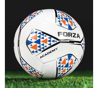 FORZA Academy Footballs - FIFA Certified, Durable Match & Training Balls, 6 Colour Options & Multipacks (White, Blue & Orange, Size 3 (Kids) - Pack of 3)