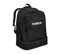 FORZA Academy Sports Backpack with Boot Compartment - 22L Football Kit Bag with Separate Shoe Section, Water-Resistant Travel Rucksack for School, Gym & Trainin (Black)