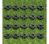 FORZA Aluminium Net Clips | OFFICIAL The Ultimate Nylon Net Clip - Keep Goal Nets Secure All The Time (20 Pack, Black)