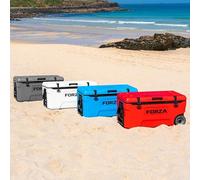 Forza Arctic Vault 73L Wheeled Cooler Box | Outdoor Cooler with Pneumatic Wheels & Handles - High-Capacity 166-Hour Insulation (Royal Blue)