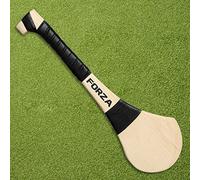 FORZA Ash Wood Hurling Stick - GAA Hurling & Camogie Stick [5 Sizes] (Black, 18in)