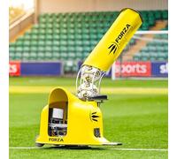 FORZA Ball Launcher Trainer | Football Delivery Machine - Adjustable Speed & Spin with Rechargeable Battery - Ideal for Clubs & Coaches (With Speed Boost Plug In, With Auto Feeder)