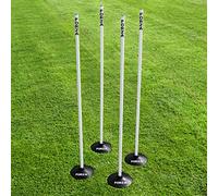 FORZA Boundary Poles | 4.5ft l Multi-Purpose Boundary Poles With Optional Weighted Bases | Football Training Equipment | Multi Sports Equipment - Fitness & Speed [Pack of 4] (Without rubber base)