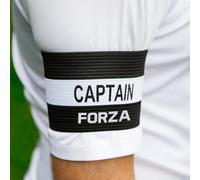 FORZA Captains Armbands - Adult & Junior Elastic Sport Arm Band for Football, Rugby & More [7 Colour Options] (Black, Senior)