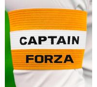 FORZA Captains Armbands - Adult & Junior Elastic Sport Arm Band for Football, Rugby & More [7 Colour Options] (Orange, Senior)