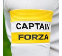 FORZA Captains Armbands - Adult & Junior Elastic Sport Arm Band for Football, Rugby & More [7 Colour Options] (Yellow, Senior)